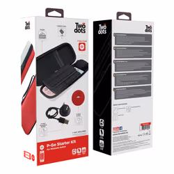 Twodots TDGT0073 custodia per console portatile Custodia rigida Nintendo Silicone Nero, Rosso, Bianco - Vista aggiuntiva 4