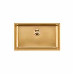 Foster KE - R15, Lavello sottopiano, Rettangolare, Acciaio inox, Oro, 1 ciotole, Rettangolare