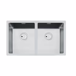 Foster S4001, Lavello sottopiano, Rettangolare, Acciaio inox, Acciaio inox, 2 ciotole, Rettangolare