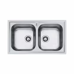 Foster FM Marine 1974 960, Lavello montato su piano, Rettangolare, Acciaio inox, Acciaio inox, 2 ciotole, 362,5 x 400 mm