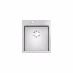 Foster S4001, Lavello ad incasso, Rettangolare, Acciaio inox, Acciaio inox, 1 ciotole, Quadrato