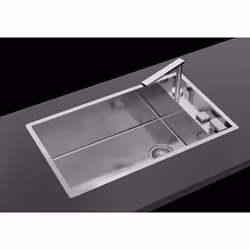 Foster Quadra Lavello montato su piano Rettangolare Acciaio inox