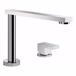 Foster Flat, Standard, Cromo, Ottone, Leva sanitaria, Singolo, Cartuccia in ceramica