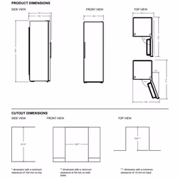 Bertazzoni RFZ60F4FXNC congelatore Congelatore verticale Libera installazione 278 L E Acciaio inox
