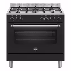 Bertazzoni La Germania Americana AMN965ENEV24, Cucina, Nero, Manopola, Acciaio inox, Frontale, Gas