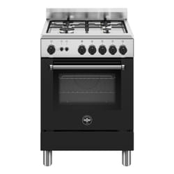 Bertazzoni La Germania Americana AMN664GNEV/24 cucina Elettrico Gas Cucina misto 56 L piano cottura a gas Nero