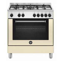 Bertazzoni La Germania Americana AMN855ECRV/24 cucina Elettrico Gas Cucina misto 75 L piano cottura a gas Crema