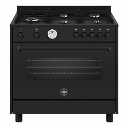 Bertazzoni La Germania Americana AMN965GTN24, Cucina, Nero, Manopola, Nero, Frontale, Gas
