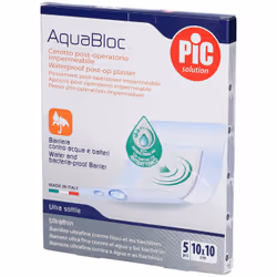 Pic Aquablock Cerotto Post-Operatorio Impermeabile 10x10cm 5 Pezzi