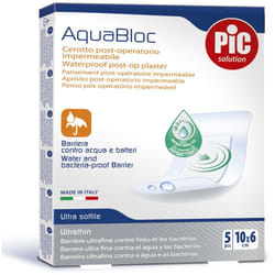 Pic Aquablock Cerotto Post-Operatorio Impermeabile 10x6cm 5 Pezzi