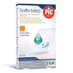Pic Soffix Med Cerotto Post-Operatorio con Antibatterico 10x12cm è un prodotto che protegge la ferita dai rischi di infezione ...