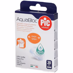 Pic Cerotti Aquabloc Antibatterici Impermeabili Rotondi Diametro 22,5mm 20 Pezzi