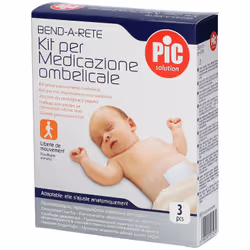 Pic Solution Kit per Medicazione Ombelicale 3 pz Fasciatura