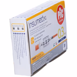 Siringa Per Insulina Pic Insumed 0,3 Ml 100 Ui Spazio Zero Ago 31 Gauge 8 Mm 3 Sacchetti Da 10 Pezzi 30 St