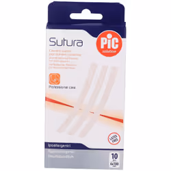 Pic Cerotti Sutura 6x100mm 10 Pezzi