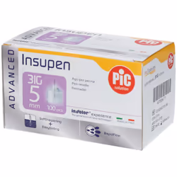 Pic Insupen Advance Ago per Penna 31G 5 mm 100 pz iniezione