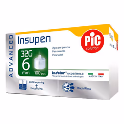 Pic Insupen Advance Ago per Penna 32G 6 mm 100 pz iniezione