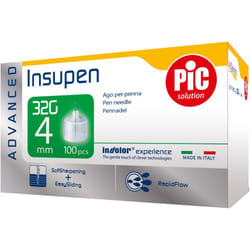 Pic Insupen Advanced Ago Penna Insulina 32G 4mm 100 Pezzi