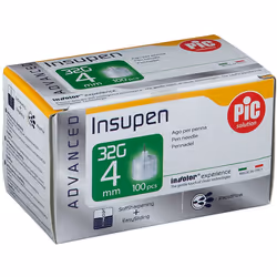 Pic Insupen Advanced Ago Penna Insulina 32G 4mm 100 Pezzi