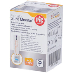 Pic Gluco Monitor Strisce per Glicemia 25 Pezzi