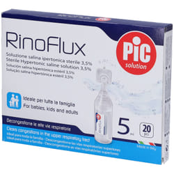 Rinoflux Soluzione Ipertonica - Decongestionante Nasale 20 Fiale da 5ml