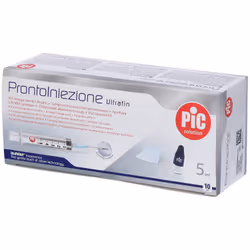 Pic Solution Kit ProntoIniezione Siringa 5 ml Ago 23G 0,6 mm x 30 10 pz Siringhe