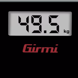 Girmi BP20 Rettangolo Nero Bilancia pesapersone elettronica