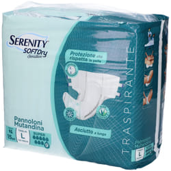 Serenity Softdry Sensitive Pannoloni Mutandina Super Taglia L 15 pz Pannolini