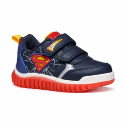 Scarpe bambini Geox Sneakers luminose B565ZB Superman Lightyloo per bambini Blu - 22