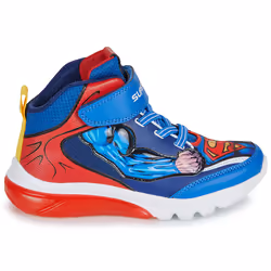 Scarpe bambini Geox J CIBERDRON BOY SUPERMAN Blu - 28