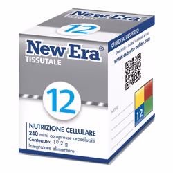 New Era 12 è un prodotto a base di biossido di silicio, utile in caso di sudore maleodorante, osteoporosi, capelli e unghie f ...