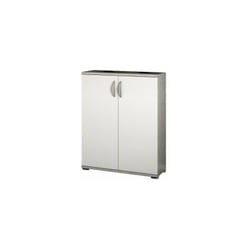 Fraschetti - Armadietto credenza da ingresso salotto bianco effetto pietra in legno nobilitato melaminico