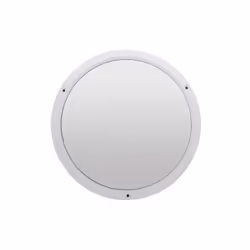 Plafoniera da interni ed esterni, per utilizzo a parete o soffitto. Corpo e diffusore in termoplastico, colore bianco, portal ...