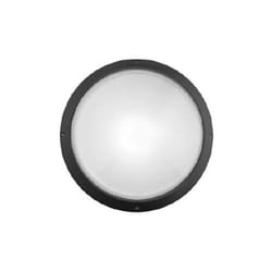 Lampo - plafoniera tonda ip54 e27 230v s/lamp. nera e2001/ne