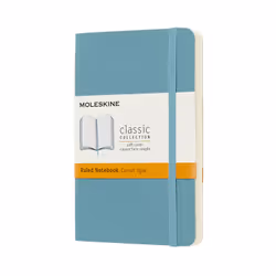 Moleskine 805.83.4171.546.8, Monocromatico, Blu, Opaco, 70 g/m², Carta rigata, Copertina morbida