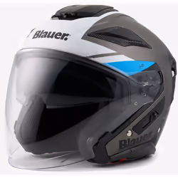 Blauer JJ-01 Casco Jet, nero-blu, dimensione L per uomo