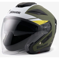 Blauer JJ-01 Casco Jet, verde, dimensione XL per uomo