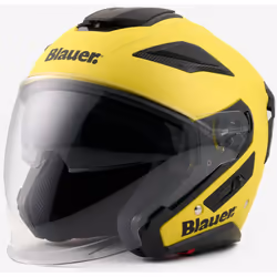 Blauer JJ-01 Monocolor Casco Jet, giallo, dimensione L per uomo