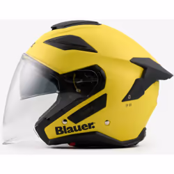 Blauer JJ-01 Monocolor Casco Jet, giallo, dimensione L per uomo