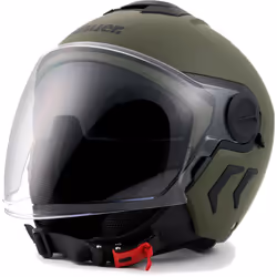 Blauer Demi Jet DJ-01 Monocolor Casco Jet, verde, dimensione 2XL per uomo