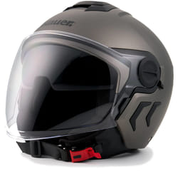 Blauer Demi Jet DJ-01 Monocolor Casco Jet, grigio, dimensione 2XL per uomo