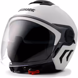 Blauer Demi Jet DJ-01 Monocolor Casco Jet, bianco, dimensione M per uomo