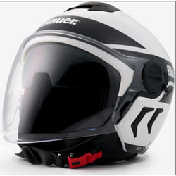 Blauer Demi Jet DJ-01 Graphic B Casco Jet, bianco, dimensione L per uomo