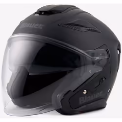 Blauer JJ-01 Monocolor Casco Jet, nero, dimensione S per uomo