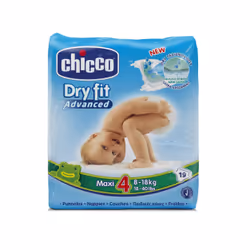Chicco Dryfit Advanced Maxi 8-18kg 19pz, Bambino/Bambina, 8 kg, 18 kg, Bianco, 19 pz, Confezione di plastica