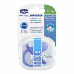 Chicco Physioforma Gommotto Ciuccio in Silicone Colorato 6-16 Mesi progettato per i primi mesi di vita del bimbo è un prodott ...