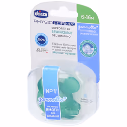 Chicco Physioforma Gommotto Ciuccio in Silicone Colorato 6-16 Mesi 1 Pezzo 6-16 mesi