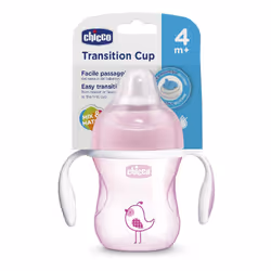 Chicco Tazza Transition Bimbo da 4 Mesi è un prodotto con beccuccio ergonomico in silicone, morbido e delicato per le gengive ...