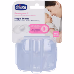 Chicco Paracapezzoli in Siliconi M/L è un prodotto studiato per proteggere i capezzoli irritati, alleviando il dolore, e perm ...