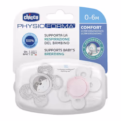 Chicco Physioforma Comfort Ciuccio in Silicone Bimba 6-16 Mesi progettato per i primi mesi di vita del bimbo è un prodotto mo ...